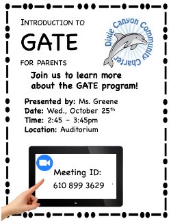 GATE Informational Meeting